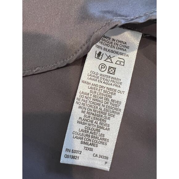 French Connection High Neck Silk Halter Top Shark Gray 8 - Picture 7 of 7